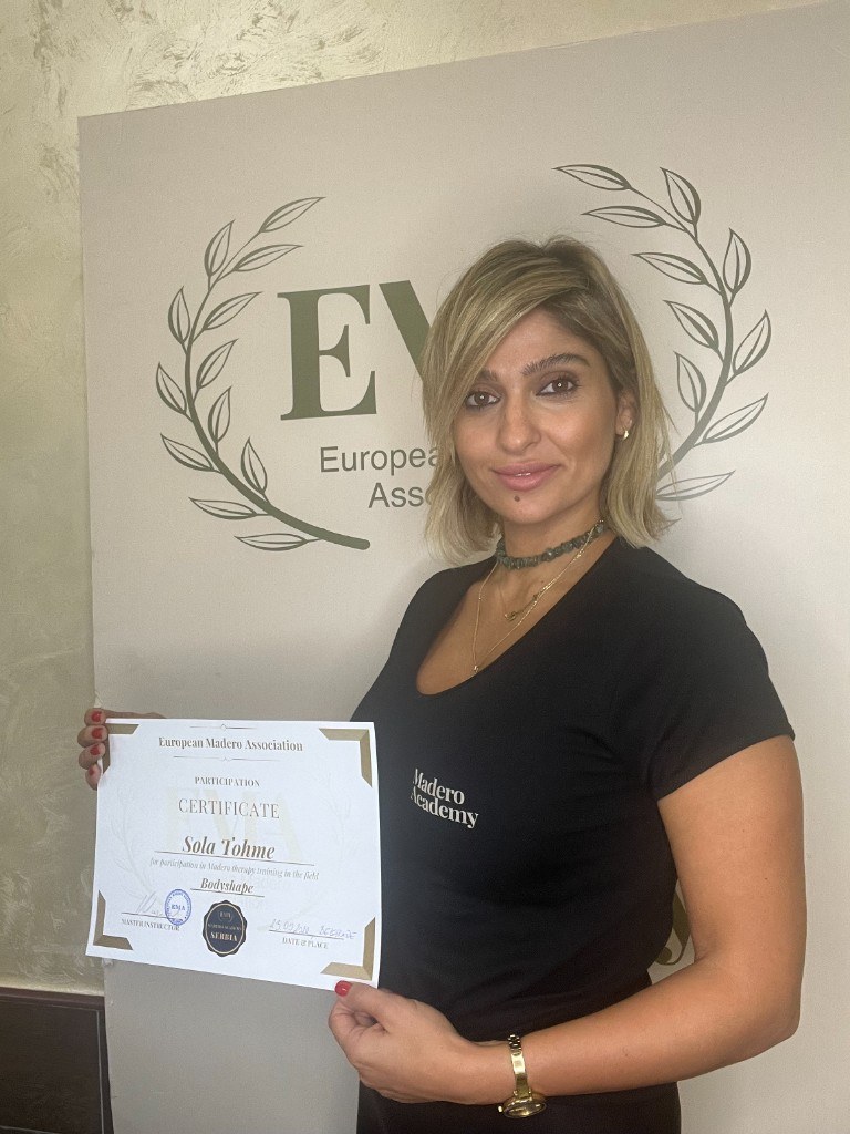 Sola Tohme — Participation Certificate — Belgrade, Serbia 2021 — European Madero Association